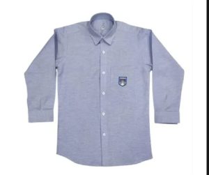 New Educator School Uniform Shirt for boys in premium cotton fabric with classic collar, front button closure, and neat stitching — perfect for daily school wear.