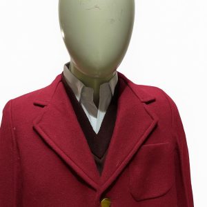 "Maroon school blazer with full sleeves, tailored fit, suitable for boys and girls, ideal for school or college uniform."